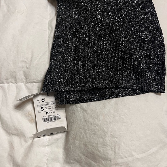 Zara glitter backless crop top - Picture 3 of 6